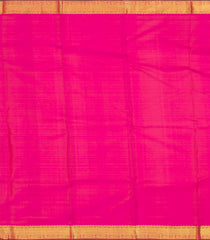 Pink Handloom Kanchipuram Silk Saree With Annam Motifs-Pink