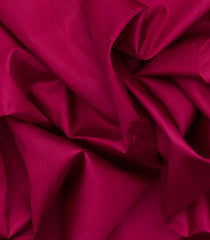 Crimson Handwoven Kanchipuram Plain Silk Saree-Crimson