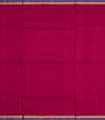 Crimson Handwoven Kanchipuram Plain Silk Saree-Crimson