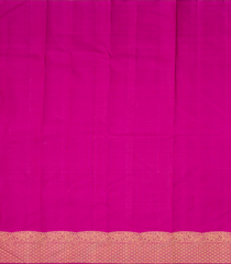 Baby Pink Handloom Kanchipuram Korvai Silk Saree With Kamalam Motifs-Baby Pink