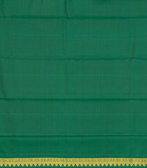 Green Handloom Kanchipuram Silk Saree With Chakaram Buttas-Green