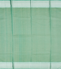 Pista Green Handloom Kanchipuram Silk Saree With Leaf Buttas-Pista Green