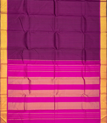 Pink Handloom Kanchipuram Silk Saree With Silk Checks-Pink