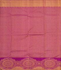 Baby Pink Handloom Kanchipuram Silk Saree With Leaf Motifs-Baby Pink