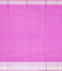 Bubble-gum Pink Handloom Kanchipuram Silk Saree With Floral Buttas-BubbleGum Pink