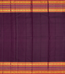 Baby Pink Handloom Kanchipuram Korvai Silk Saree With Maroon Border-Baby Pink