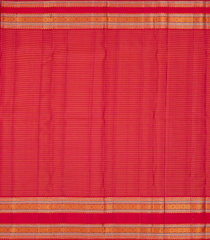 Dusty Pink Handloom Kanchipuram Korvai Silk Saree With Checks-Dusty Pink