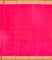 Maroon Handloom Kanchipuram Silk Saree With Flower Buttas-Maroon