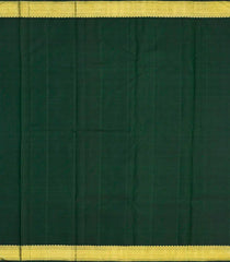 Bottle Green Handloom Kanchipuram Silk Saree With Vine Motifs -Bottle Green