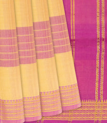 Pink Handloom Kadapa Cotton Saree With Checks-Pink