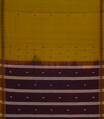 Olive Green Handloom Kadapa Cotton Saree With Butta-Olive Green