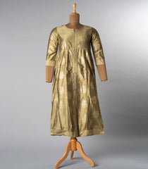 Oscar Gold All Over Buti Printed Kurti-Gold