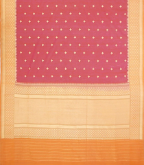 Pink Benares Handwoven Chanderi Jamdani Saree