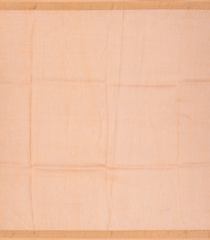 Baby Pink Handloom Printed Linen Saree With Rose Motifs-Baby Pink