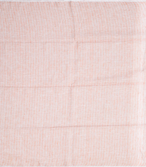 Light Peach Handloom Cotton Linen Saree with Stripes-Light Peach