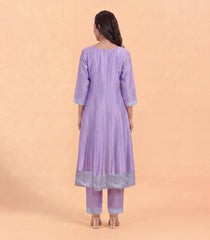 Lilac Embroidered Festive Anarkali Set-RC5690