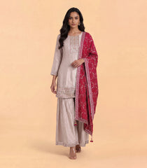Light Beige & Pink Festive Sharara set-RC5707