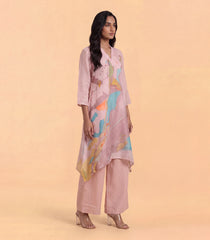 Light Pink Abstract Printed Co-Ord Set-RC5670