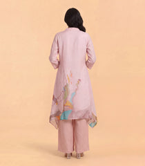 Light Pink Abstract Printed Co-Ord Set-RC5670