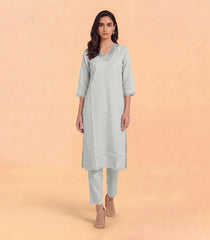 Light Grey Kurta Set-RC5631