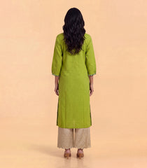 Lime green casual kurta-RC5729