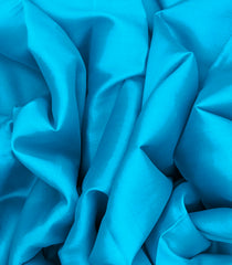 Sky Blue Mysore Plain Crepe Silk Saree -Sky Blue