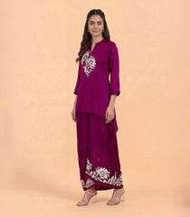 Magenta Cocktail Co-ord Set-CO5017