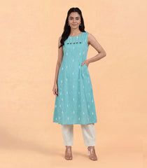 Mint aqua casual kurta-RC5735