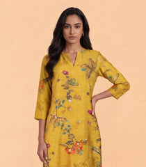 Mustard Floral Printed Co-Ord Set-CO5024