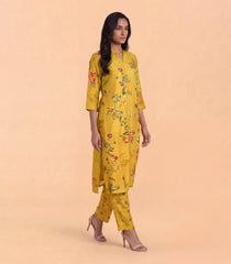 Mustard Floral Printed Co-Ord Set-CO5024