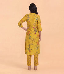 Mustard Floral Printed Co-Ord Set-CO5024