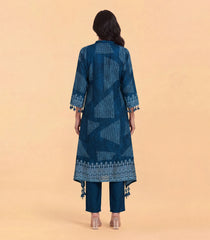 Navy blue Printed Co-Ord Set-CO5020