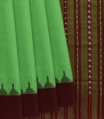 Green Handwoven Orissa Cotton Saree