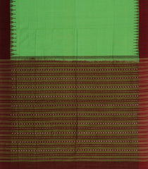 Green Handwoven Orissa Cotton Saree