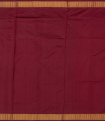 Red Tissue Handloom Orissa Silk Saree With Tribal Motifs-Red