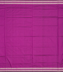 Lavender Handloom Orissa Ikat Silk Saree With Pink Border-Lavander