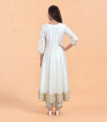Off White Embroidery Festive Kurta-RC5706