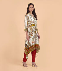 Off-White multicolor printed co-ord set-CO5022