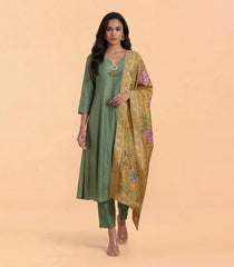 Olive Green Kurta Set-RC5681