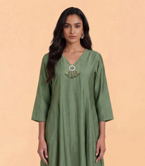 Olive Green Kurta Set-RC5681