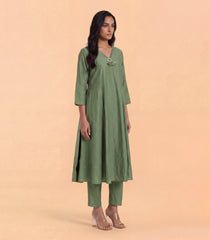 Olive Green Kurta Set-RC5681