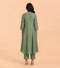 Olive Green Kurta Set-RC5681