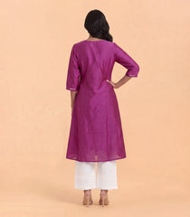 Onion Pink Embroidered Kurta-RC5712