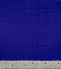 Violet Handloom Paithani Silk Saree With Coin Buttas & Muniya Motifs In Border-Violet