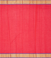 Red Handloom Paithani Silk Saree With Mango Buttas-Red