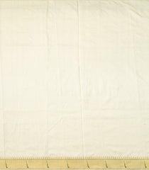 Cream Handloom Paithani Silk Saree With Coin Buttas & Temple Border-Cream