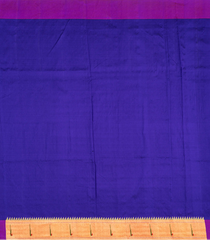 Purple Handloom Paithani Silk Saree With Annam Buttas & Temple Border-Purple