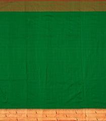 Green Handloom Paithani Silk Saree With Coin Buttas-Green