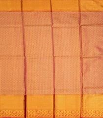 Gold Handloom Silk Tissue Pavadai Material With Bird Motifs (1.1 Meter)-Gold