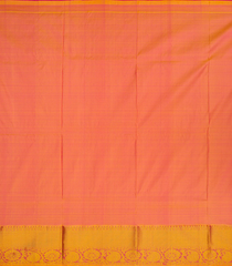 Pink Handloom Silk Pavadai Material With Mango Motifs (0.91 Meter)-Pink